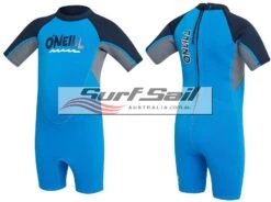 Oneill Toddler Reactor Spring Wetsuit Brite Blue Smoke Abyss