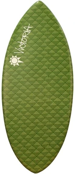 Victoria Skimboards Glide Green Diamonds Skimboard