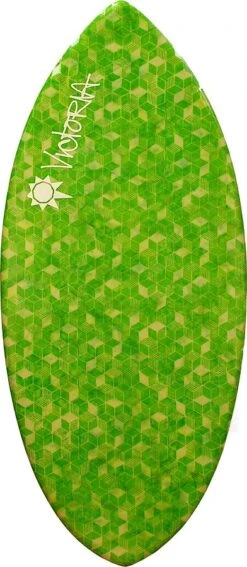 Victoria Skimboards Glide Green Cubes Diamonds Skimboard L