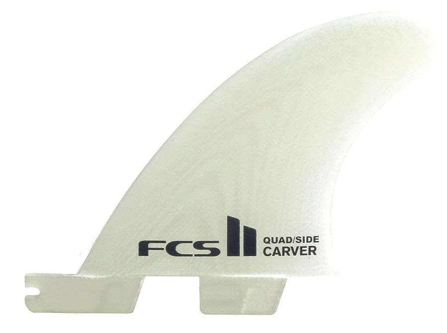 FCS II Carver PG Quad Rear Fin Set White 3 FCS II Carver PG Quad Rear Fin Set White