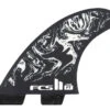 FCS II Filipe Toledo PC Athlete Series Accelerator Tri Fins Black White