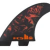 FCS II Filipe Toledo PC Athlete Series Accelerator Tri Fins Black Red -Diving Suit Shop 605145