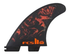 FCS II Filipe Toledo PC Athlete Series Accelerator Tri Fins Black Red