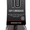 Ocean And Earth Diamond Flex Longboard Leash BLACK 10 Ft -Diving Suit Shop 609771