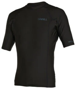 Oneill Kid's Thermo Short Sleeve Crew Rash Vest Black