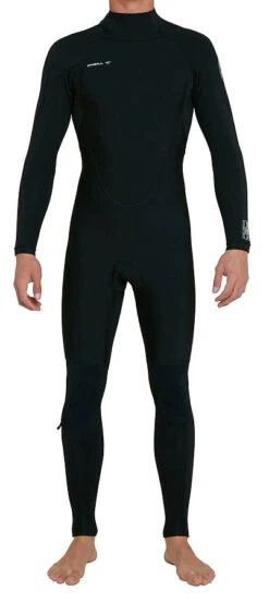 Oneill Defender 2022 Mens Full Steamer Back Zip Black 3mm 2mm