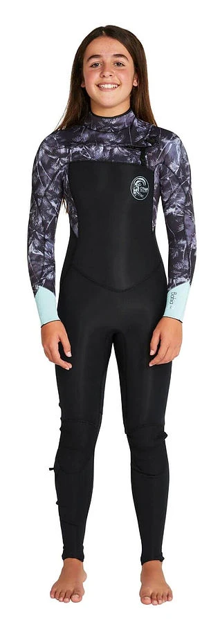 Oneill Girls Bahia 4mm 3mm Steamer Chest Zip Wetsuit Hanalei 4 Oneill Girls Bahia 4mm 3mm Steamer Chest Zip Wetsuit Hanalei - Image 2