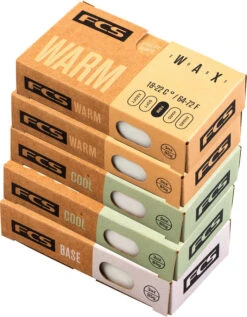 FCS Mixed 5 Pack Wax Basecoat Cool And Warm