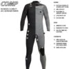 Xcel 3mm 4mm Comp Mens Steamer Fullsuit