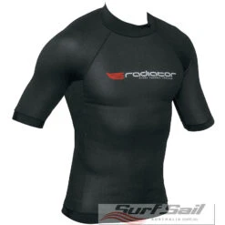 Radiator Mens Short Sleeve 0.5mm Vest Black
