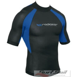 Radiator Mens Short Sleeve 0.5mm Vest Black Blue