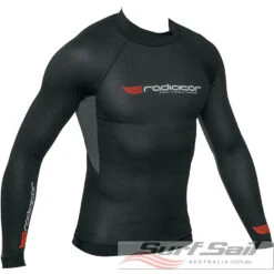 Radiator Mens Long Sleeve 0.5mm Vest Black